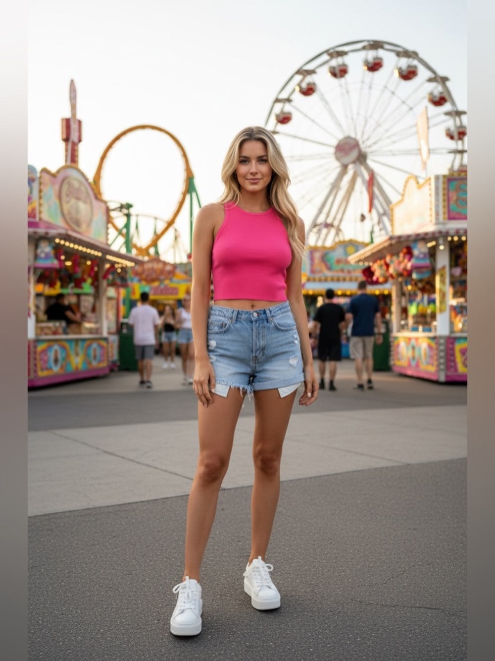 Zara Vibrant Pink Tank Top